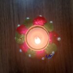 Colour ball with small beads T Light Holder 5